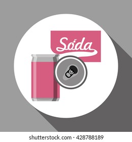 Soda design. Drink concept. white background