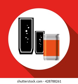 Soda design. Drink concept. white background