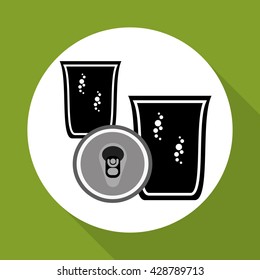 Soda design. Drink concept. white background