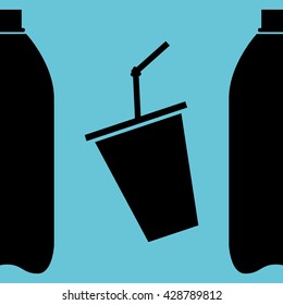 Soda design. Drink concept. white background