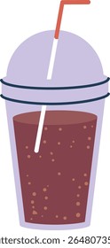 Soda dink in plastic cup