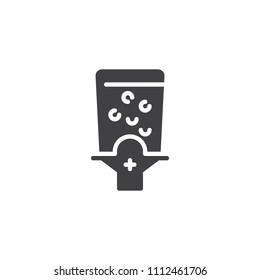 Soda Dispenser vector icon. filled flat sign for mobile concept and web design. Cold drink dispenser simple solid icon. Symbol, logo illustration. Pixel perfect vector graphics
