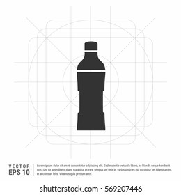 Soda drink bottle icon