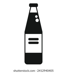Soda drink bottle icon simple vector. Vending machine. Drink water portable