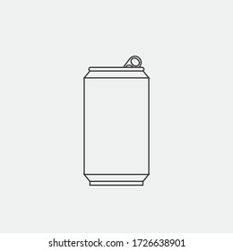 Soda Drink Can Vector Icon Beverage