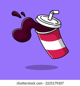 Soda Drink Cartoon Vector Icons Illustration. Flat Cartoon Concept. Suitable for any creative project.