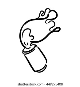 Soda and drink  concept represented by can icon. isolated and flat illustration 