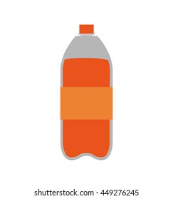 Soda and drink  concept represented by bottle icon. isolated and flat illustration 