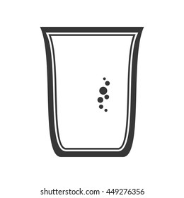 Soda and drink  concept represented by glass icon. isolated and flat illustration 