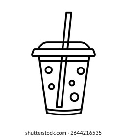 Soda drink cup icon. Vector
