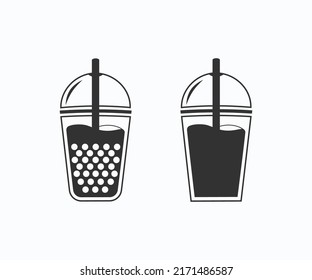 Soda Drink Cup With Straw Vector. Drink Cup Vector Art, Icons, And Graphics Template.	