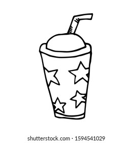 Soda drink doodle clipart image