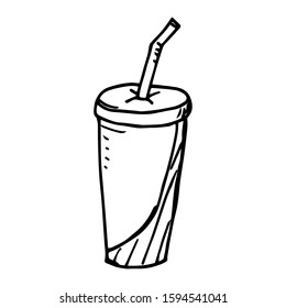 Soda drink doodle clipart image