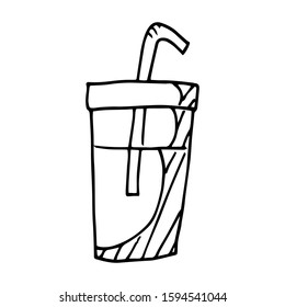 Soda drink doodle clipart image