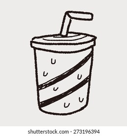 soda drink doodle drawing