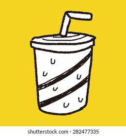 soda drink doodle drawing