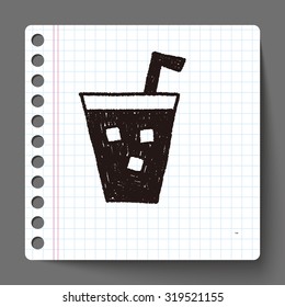 soda drink doodle drawing