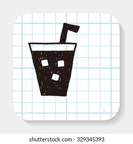 soda drink doodle drawing