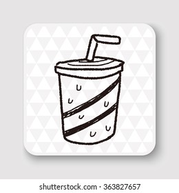 soda drink doodle drawing