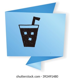 soda drink doodle drawing