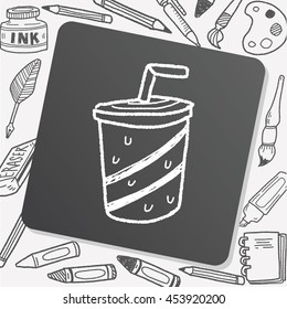 soda drink doodle drawing