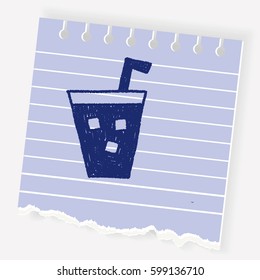 soda drink doodle drawing