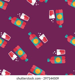 soda drink flat icon,eps10 seamless pattern background