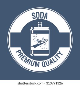 soda drink and his respective container concept, vector illustration 10 eps graphic. 