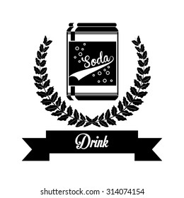soda drink and his respective container concept, vector illustration 10 eps graphic. 