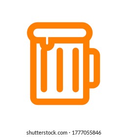Soda drink icon design. Simple sign and symbol illustration. Beverage vector concept
