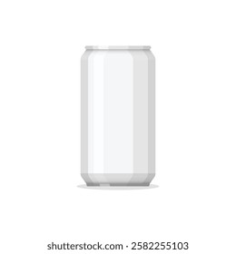 Soda drink icon in flat style. Aluminum can vector illustration on isolated background. Water bottle sign business concept.