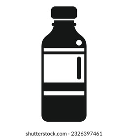 Icono de bebida refrescante vector simple. Nutrición de proteínas. Equilibrio de salud