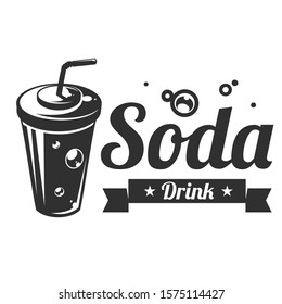 Soda Drink Logo Vector Illustration