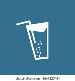 SODA DRINK WITH NAVY BLUE BACKGROUND