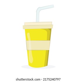 Soda drink in plastic cup