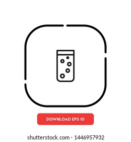 Soda, drink symbol vector icon