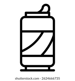 Soda drink waste icon. Outline soda drink waste vector icon for web design isolated on white background