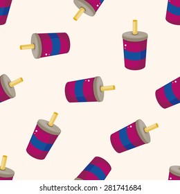 soda drinks , cartoon seamless pattern background