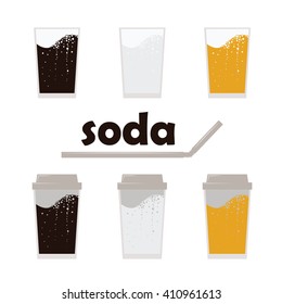 Soda drinks vector