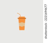 soda fast food drink vector icon