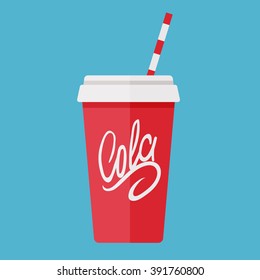 soda in flat design