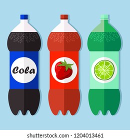 Soda flat design icon vector illustration