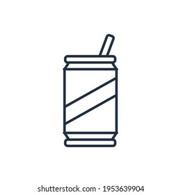 Soda food delivery outline icon vector design, this vector is suitable for icons, logos, illustrations, stickers, books, covers, etc.