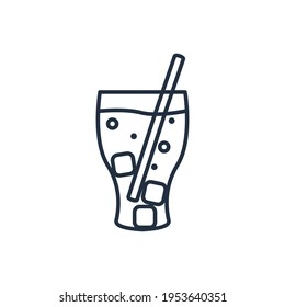 Soda food delivery outline icon vector design, this vector is suitable for icons, logos, illustrations, stickers, books, covers, etc.