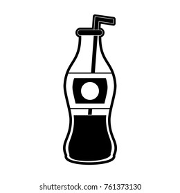 Soda glass bottle