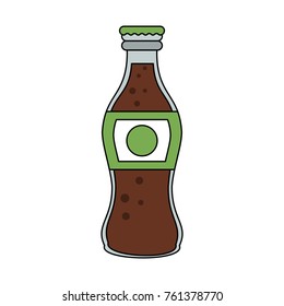 Soda glass bottle
