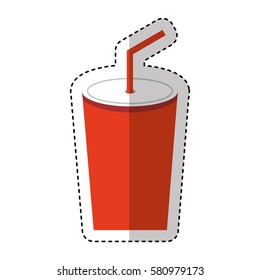 soda glass isolated icon