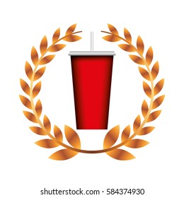soda glass isolated icon