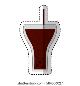 soda glass isolated icon