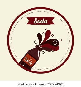 soda graphic design , vector illustration